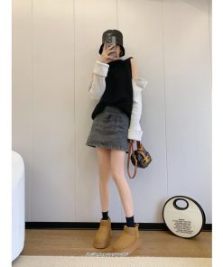 ブーツ | ムートン美脚 脚長 ショート無地 疲れない 靴 保温 レディース 暖かい もこもこ ふわふわ 履きやすい 秋冬 歩きやすい オシャレ 快適 柔らかい