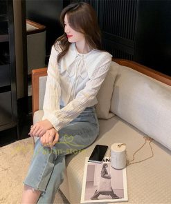 シャツ・ブラウス | ブラウス トップス プリーツ オフィスカジュアル 通勤 リボン付き レディース 韓国 ファッション 通学 カジュアル エレガント 優雅 OL オシャレ 通勤 上品 細身