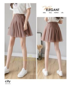 スカート | レディース インナーパンツ付き ミニショート丈 チュール通勤通学 着回し ウエストゴム 春夏 20代30代40代 上品 韓国ファッション