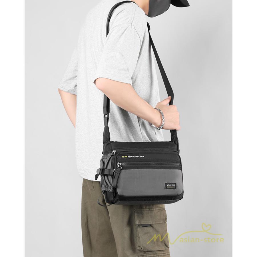 メンズバッグ | ショルダーバッグ 斜めがけバッグ ボディバッグ 撥水加工 軽量 大容量 トレンド 通勤通学 カジュアル 肩掛けバッグ メンズファッション