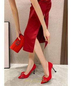 パンプス | レディース ピンヒール ヒール5cm7cm9cm ハイヒール 蝶結び 可愛い シューズ 靴 美脚 結婚式 通勤 キレイめ 写真撮影 可愛い 赤 黒 ベージュ