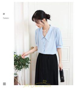 シャツ・ブラウス | ブラウス 半袖 レディース シャツ おしゃれ トップス レトロ オフィス 通勤 夏コーデ シンプル Vネック 上品 華奢見え 20代30代40代 着痩せ エレガント