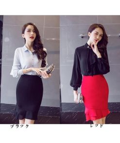 スカート | タイトマーメイドハイウエスト セクシーヒップアップ 膝丈無地 黒 オフィス 30代40代 50代 フォーマル