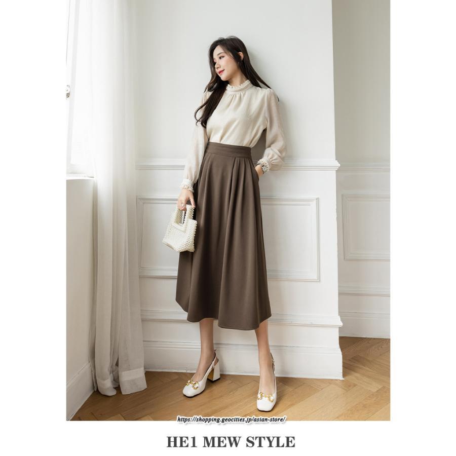 スカート | フレア ロングレディース 40代 きれいめ おしゃれ 着痩せ 秋 冬 ボトムス ロング 30代 20代 50代 暖か Aラインラシャ