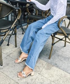 ジーンズ、デニム | 短納期ワイドパンツ デニムパンツ ロングパンツ ジーンズ パンツ 大きいサイズ ハイウエスト 2019新作 ストレッチ レディースボトムス デニムズボン