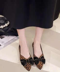 パンプス | レオパード柄ポインテッドトゥ
