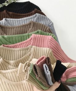 ニット・セーター | リブニットトップス レディース 大人秋服