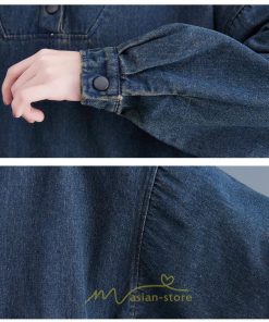 シャツ・ブラウス | デニムシャツ レディース長袖 トップス ブラウス ブルー 春 秋 カジュアル シャツ おしゃれ 可愛い マタニティ フード カジュアル 大きいサイズ 送料無料