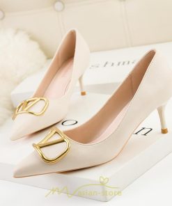 パンプス | ハイヒール 黒 ブラック ベージュ つや消し ヒール レディース ピンヒール ポインテッドトゥ セクシー 可愛い 高め OL 6センチ9.5センチ 通勤 女性