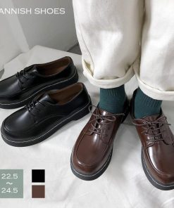 ショートブーツ | 靴 レースアップ レザー調 歩きやすい 厚底 ドレスシューズ レディース シューズ シンプル