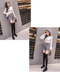 ショートパンツ | レディース 秋物 無地 可愛い パンツ ボトムス 秋冬 ショート丈 20代30代 40代50代 大人 女っぽい