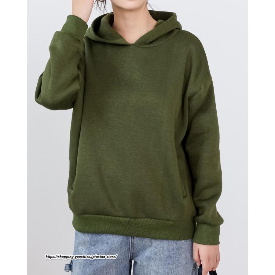 パーカー | バックパール プルオーバー 長袖 バックタック トレーナー レディース フェイクパール ゆったり フード付き 裏起毛 防風 厚手 防寒 秋冬 あったか