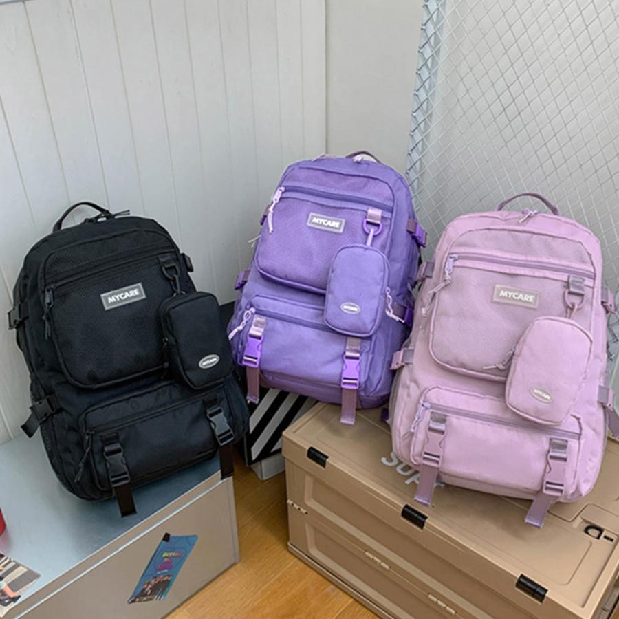 リュック | リュックサック 男女兼用 ポーチ付き通学