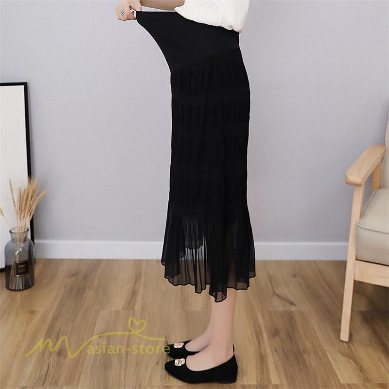 スカート | マタニティレディース Aラインロング丈 マタニティウェア 妊婦服 カジュアル 体型カバー 春 夏 ゆったり マタニティ ウエスト調整