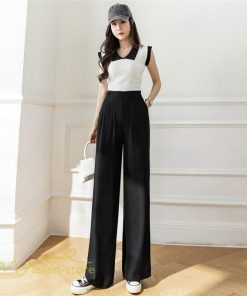 ワイドパンツ | レディース ゆったり おしゃれ ロングパンツ カジュアルパンツ 無地 きれいめ レディース 夏新作 ストレッチ ボトムス ひんやりパンツ ズボン