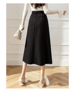スカート | レディース ロング フレア Aライン 秋冬 ミモレ ハイウエスト 体型カバー キレイめ オシャレ フェミニン 可愛い お出かけ 着痩せ OL 通勤 通学