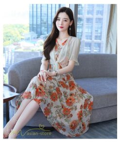 ミディアム | ワンピース レディース 花柄 着痩せ きれいめ おしゃれ 夏 サマーワンピース 膝丈 大きいサイズ 通勤 肩マント ミディアムワンピース お出かけ 気質 二点セット