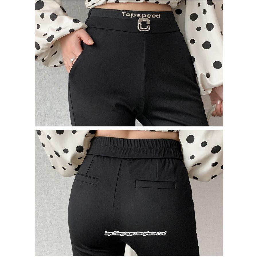 チノ・テーパード・ジョガー・スキニーパン | パンツ 秋 冬 レディース フレアパンツ ボトムス スリット スキニーパンツ 秋 冬 黒 無地 50代 40代 30代 大きいサイズ おしゃれ キレイめ 20代 送料無料 暖か