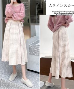 フレアスカート | フレアスカートニットスカートハイウエスト