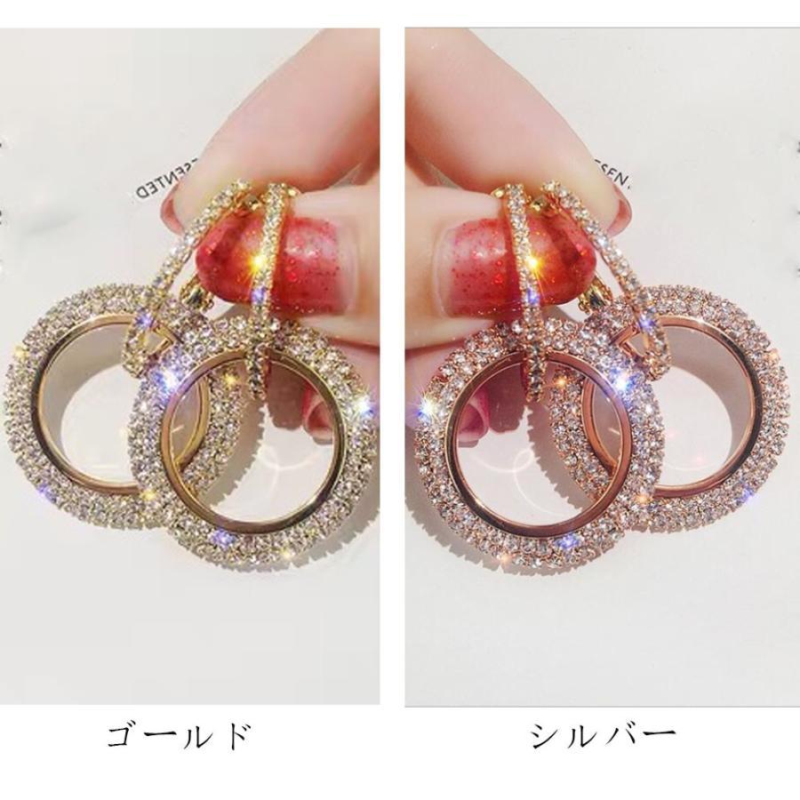 その他アクセサリー | キラキラピアス 痛くない ビジュー レディース リングピアス 華奢 サークルピアス