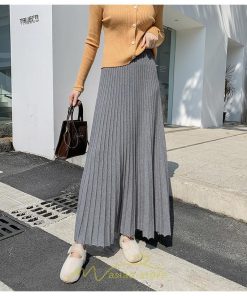 スカート | プリーツ ロング丈 ボトムス レディース ニットニット あったか 20代 30代 40代 秋 冬 韓国風 デート こなれ感 新作 秋冬物 お呼ばれ