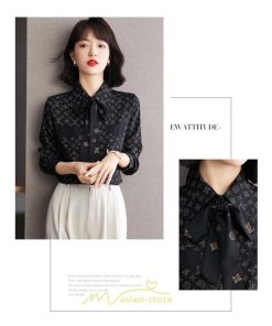 シャツ・ブラウス | シャツ ブラウス 秋冬 レディース リボン シフォン きれいめ フォーマル 春 長袖 通勤 OL オフィス ビジネス カジュアル キレイめ おしゃれ 高級感 綺麗 可愛い