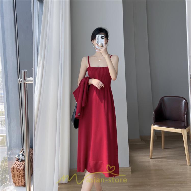 ニットワンピース | セットアップ レディース 秋冬 きれいめ ロング丈無地 20代30代40代50代 長袖 可愛い お出かけ 大人 通勤 韓国風 着痩せ