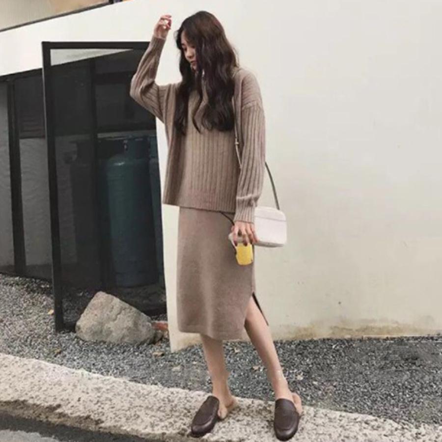 ニット・セーター | 韓国風 ニット セットアップ レディース