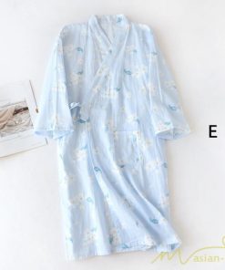 パジャマ ルームウェア | ルームウェア ネグリジェ パジャマ レディース ダブルガーゼ 綿100% ワンピース 長袖 ロング 春 夏 秋 薄手浴衣 バスローブ 花柄 おしゃれ かわいい 寝巻き