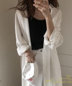ワンピース | 長袖ロングシャツ20代30代 羽織り 無地 秋物 レディース ロングミモレ丈 大人 綿シャツ ワンピース ママ カジュアル 40代50代