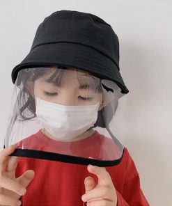 （子供）その他 | サファリハット キッズ 取り外し可能 日よけ帽子 バケットハット 保育園 帽子 男女兼用 折りたたみ フェイスシールド【ネコポス