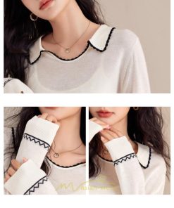 ニット・セーター | ニット レディース トップス 長袖 セーター プルオーバー シンプル 着痩せ 20代30代40代50代 お出かけ オシャレ 日常着 可愛い 部屋着 カジュアル