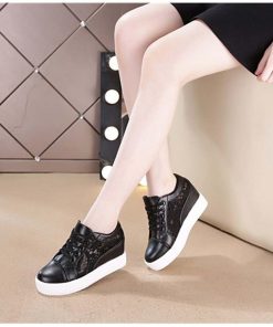 ショートブーツ | シューズ 靴 レースシースルー切り替え 痛くない レディース インヒールスニーカー 厚底