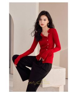 シャツ・ブラウス | ニットシャツ 長袖 ゆったり シャツ ブラウス トップス 体型カバー レディース 春秋 シンプル オシャレ 20代30代40代50代 ナチュラル カジュアル 着痩せ