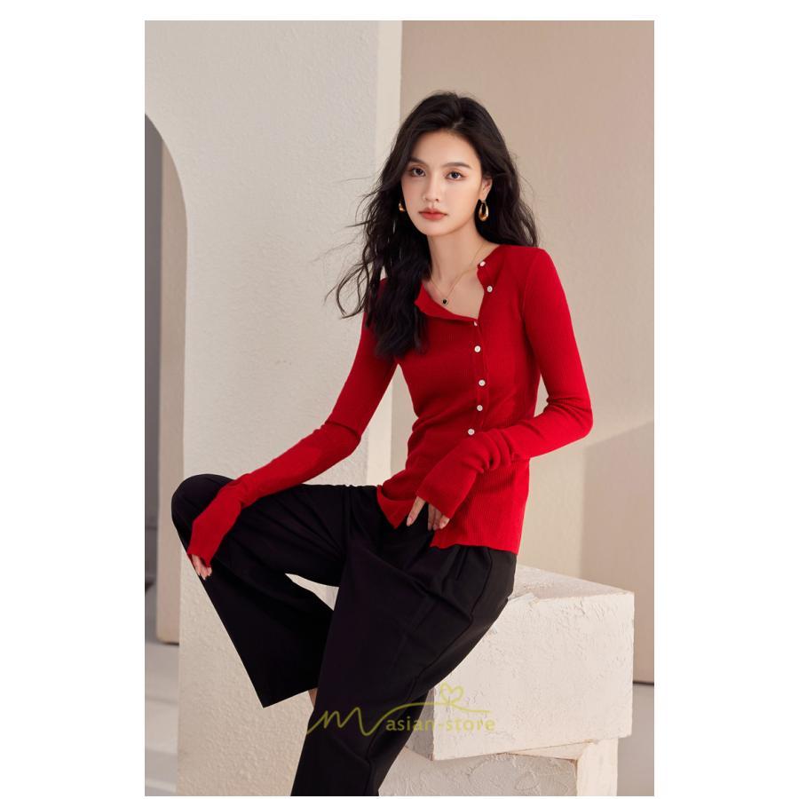 シャツ・ブラウス | ニットシャツ 長袖 ゆったり シャツ ブラウス トップス 体型カバー レディース 春秋 シンプル オシャレ 20代30代40代50代 ナチュラル カジュアル 着痩せ