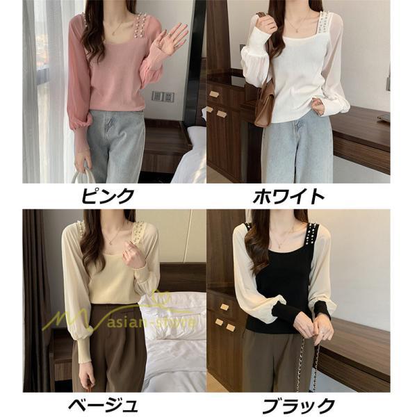 tシャツ・カットソー | カットソー トップス レディース ロンT Tシャツ 春 長袖 おしゃれ シフォンシャツ エレガント 20代30代40代 カジュアル お出かけ 着回し 通勤通学 ファッション