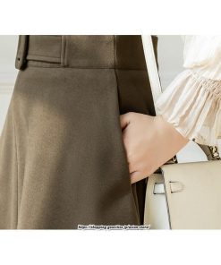 スカート | レディース 秋 冬 秋冬 ミモレ丈 膝丈 ロング 無地 ミディアム丈 ひざ丈 厚手 Aライン ハイウエスト 2022年秋冬 通学 暖か おしゃれ 通勤 ラシャ