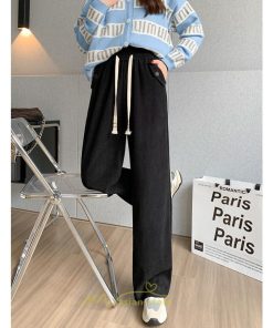 チノ・テーパード・ジョガー・スキニーパン | ワイドパンツ レディース 冬 秋 黒 きれいめ ワイドパンツルック ボトムス ウエストゴム  10代20代30代40代50代 着痩せ カジュアル ゆったり 体型カバー