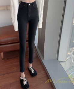 ジーンズ、デニム | デニムパンツ デニム スキニーデニム レディース ジーンズ レディースファッション  春 ハイウエスト 夏 ボトムス デニムズボン ストレッチ効く