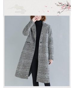 チェスターコート | タイムセール即日発送グレンチェックロングレディースアウターコート ロングコート チェック 千鳥柄 フォマール 厚手 2020 中綿 S~XXL