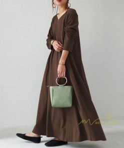 マキシ | ワンピース レディース 秋 ロングワンピース マキシワンピース 体型カバー ゆったり マキシ丈 秋冬 通勤着 可愛い 20代 トレンド 40代 30代 韓国風 50代