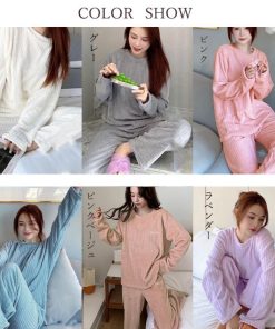 インナー・ルームウェア | フリースパジャマ上下セットレディース