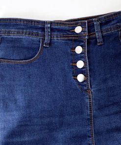 クロップドパンツ | 着やせ スカート デニムスカート ひざ下 タイトスカート レディース デニム フロントボタン 細見え スリット
