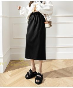 スカート | レディース 無地 カジュアル ひざ下丈 きれいめ 秋冬コーデ エレガント 通勤 通学 20代 Aライン40代 30代 ウエストゴム 50代 ゆったり