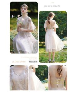 大人 | パーティードレス ドレス 結婚式 ミモレ丈 フォーマル ワンピース レース 袖あり 同窓会 謝恩会 二次会 綺麗 成人式 披露宴 スカート