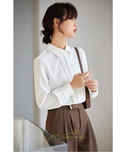 シャツ・ブラウス | ブラウス レディース 長袖 50代 白 シャツ ゆったり トップス きれいめ フォーマル 上品 フェミニン 高品質 20代 30代 お出かけ シフォン 通勤 OL 40代