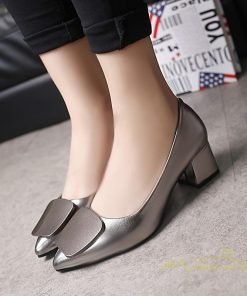 パンプス | レディースシューズ PUレザー 靴 ポインテッドトゥ 歩きやすい 疲れない 痛くない 太めヒール エレガント アウトドア オフィス 通勤 春夏秋 新作