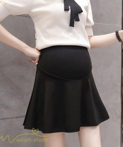 スカート | マタニティレディース ミニショート丈 無地 Aライン 着痩せ 大きいサイズ フレア 上品 ゆったり おしゃれ マタニティウェア 無地