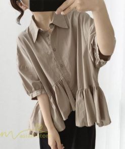 シャツ・ブラウス | ブラウス レディース 夏物 オフィス おしゃれ ブラック ホワイト ライトコーヒー 半袖 シャツ ビジネス OL 20代 50代 30代 お出かけ 40代 通勤 カジュアル