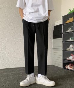 チノパン | パンツ メンズ ウエストゴム ロングパンツ 無地 シンプル カジュアルパンツ おしゃれ 夏新作 9分丈 テーパードパンツ サマーパンツ ビジネス お出かけ 仕事